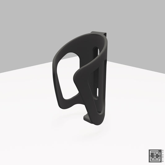 Bike Water Bottle Holder - Black PLA Plastic - Secure Mounting Cage for Cycling Enthusiasts & Outdoor Adventures - JCSFY 3D Printed