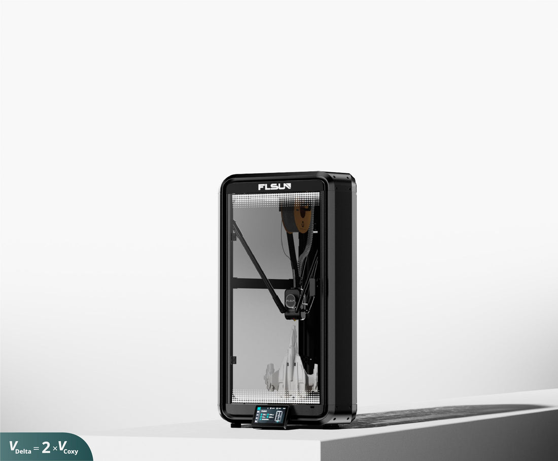 Original FLSUN T1 enclosed delta 3D printer in official product media