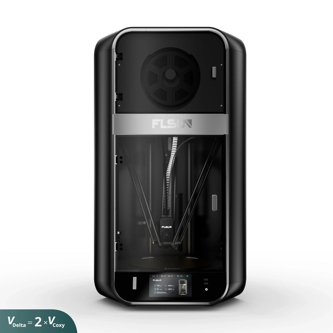 FLSUN S1 enclosed delta 3D printer shown in official product media
