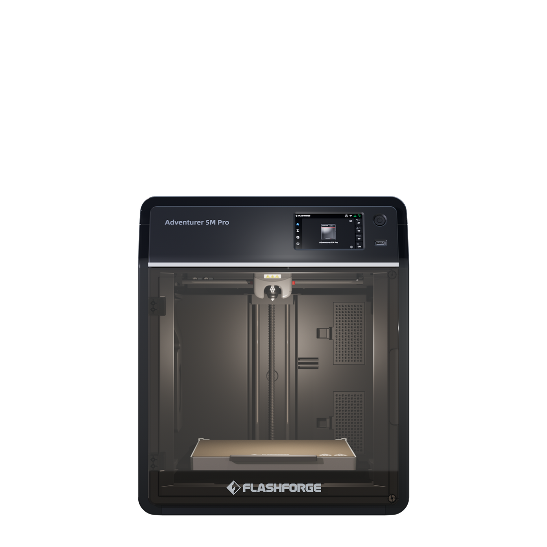 Flashforge Adventurer 5M Pro enclosed CoreXY 3D printer in official product media