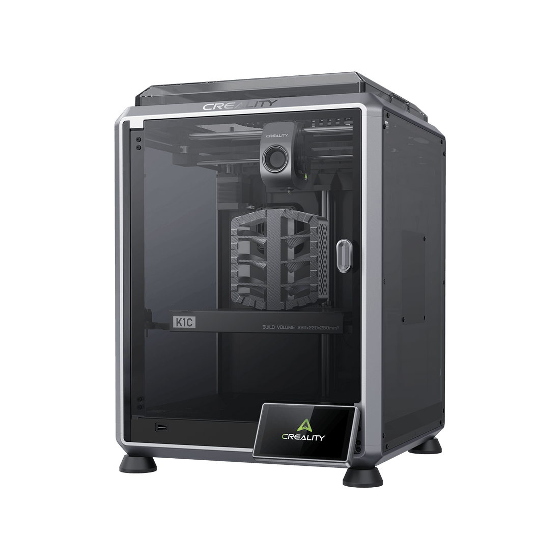 Creality K1C enclosed CoreXY 3D printer in official product media