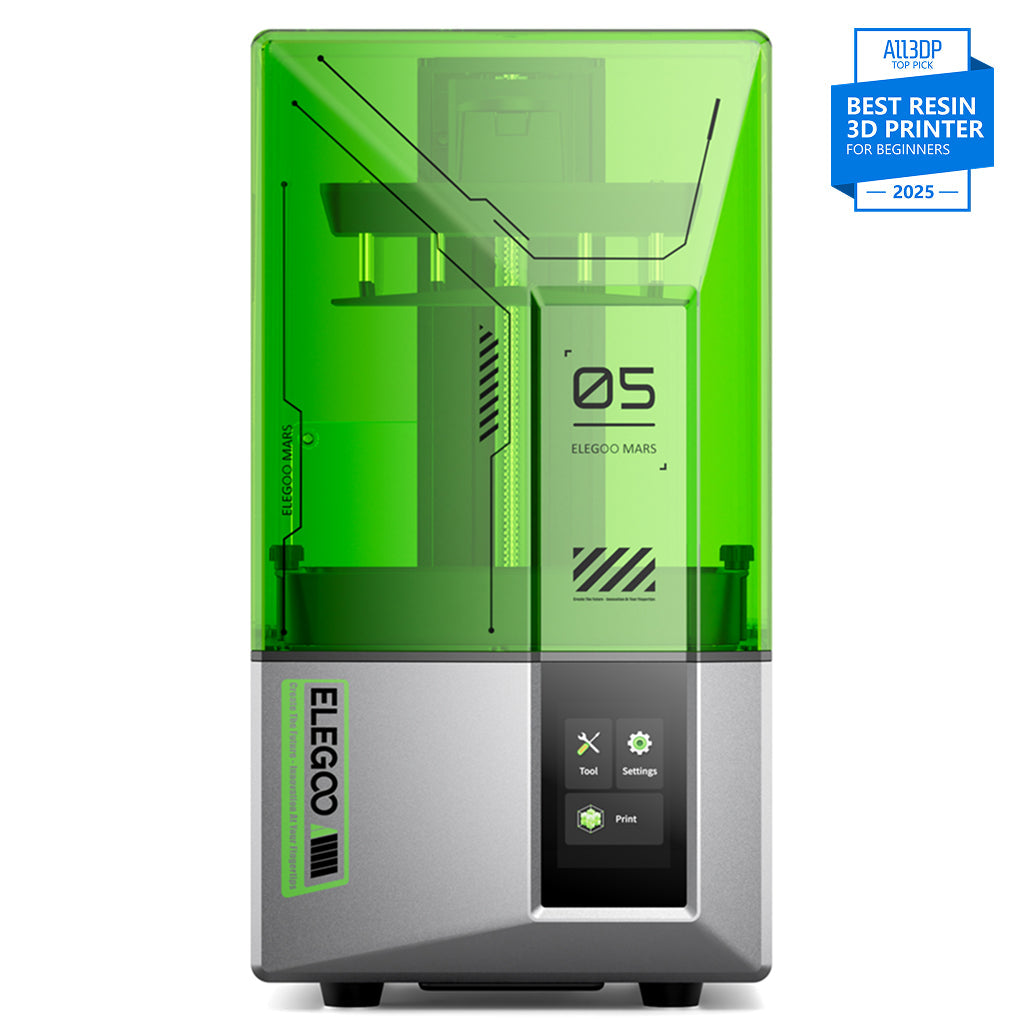 Elegoo Mars 5 compact resin 3D printer in the official product image