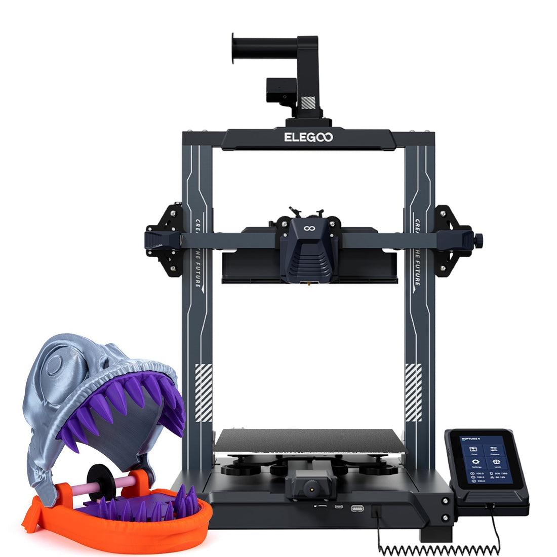 Elegoo Neptune 4 open-frame FDM 3D printer in the official product image