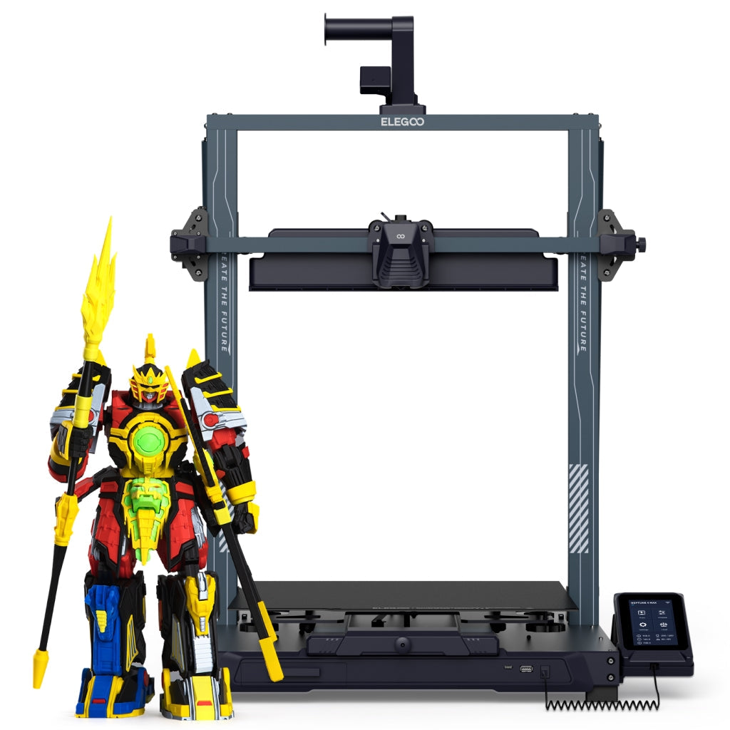 Elegoo Neptune 4 Max large-format open-frame FDM 3D printer in the official product image