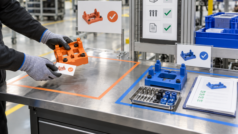 Line-Clearance Checks Between 3D Printed Tooling Variants
