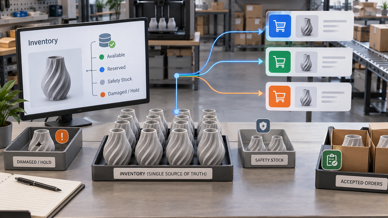 Marketplace Safety Stock Without Double Counting Shared Inventory