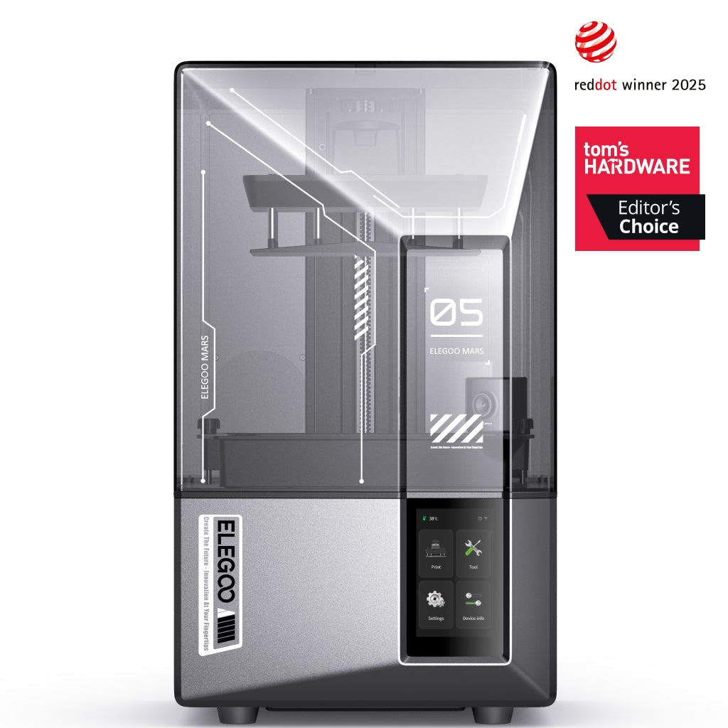 Elegoo Mars 5 Ultra compact resin 3D printer in official product media