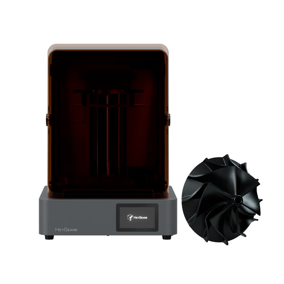 HeyGears Reflex 2 resin 3D printer shown in official product media