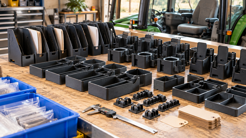 Batch 3D Printing for Agricultural Equipment Cab Organizers