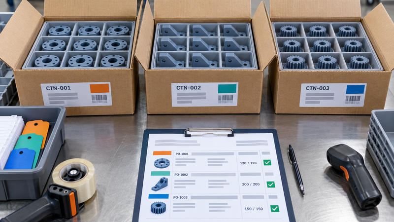 Mapping Packing-List Lines to Multi-SKU Production Releases