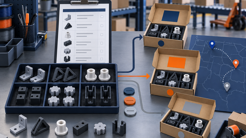Multi-Destination Rollout Kits With 3D Printed Components