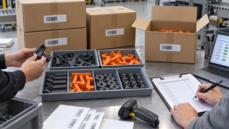 Accepting and Reconciling Partial Shipments of Production 3D Printed Parts