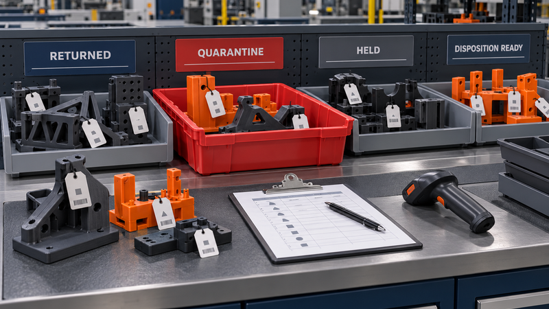 Reconciling Quarantined Tooling Returned From a Production Site