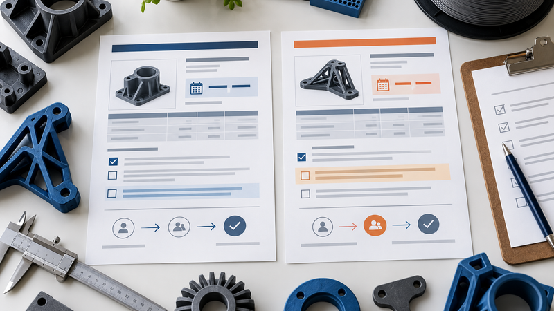 How to Compare Quote Validity and Price-Change Terms for 3D Printed Parts