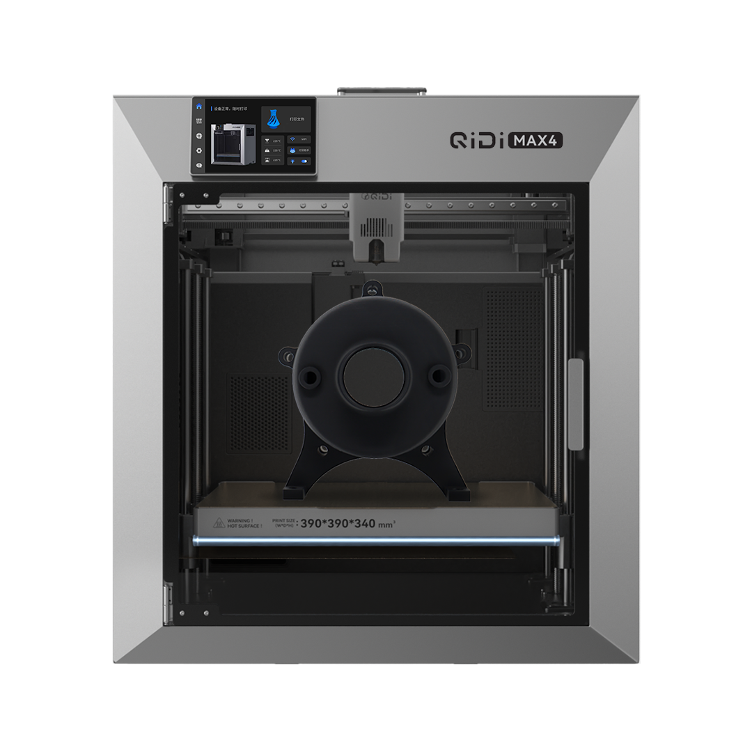 QIDI Max4 enclosed CoreXY 3D printer shown from the front in official QIDI product media