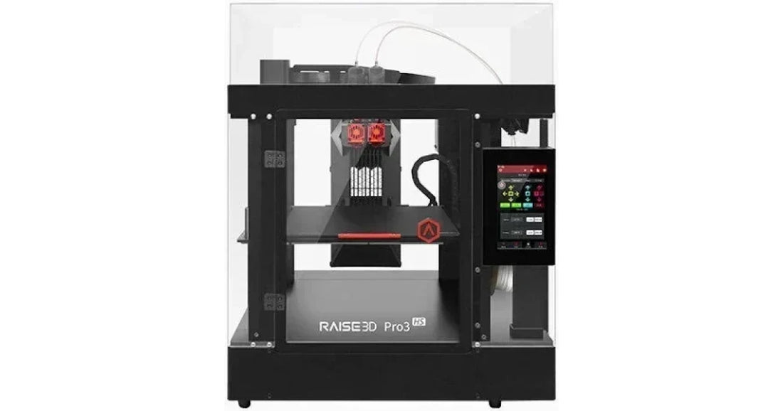 Raise3D Pro3 HS enclosed dual-extrusion 3D printer in exact-model product media