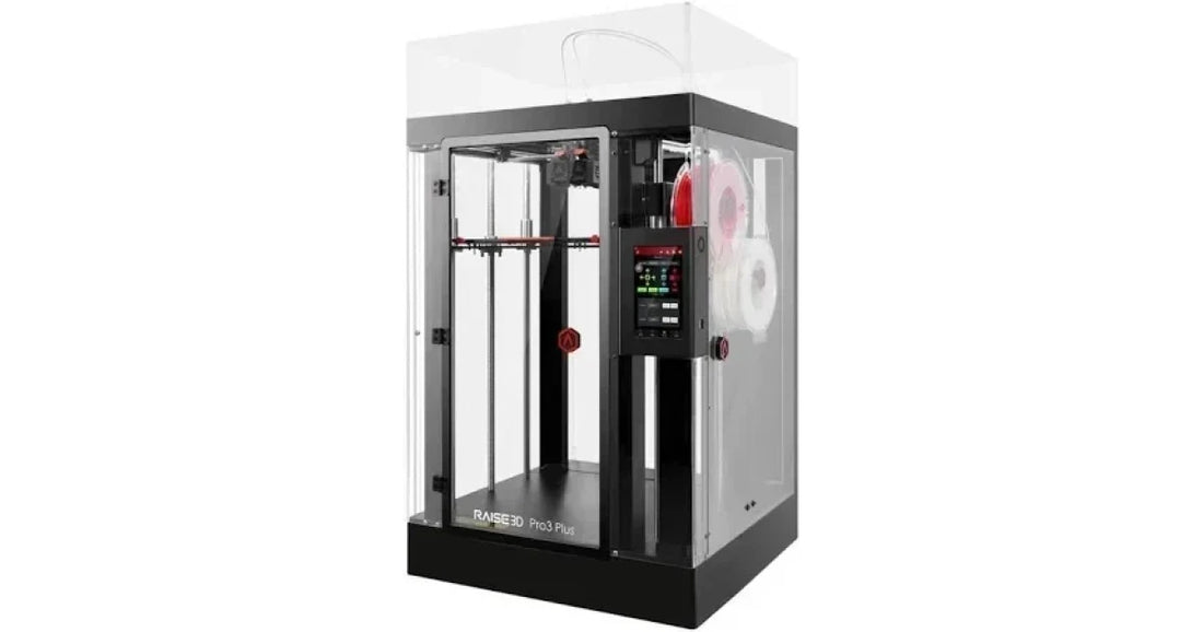 Raise3D Pro3 Plus HS enclosed dual-extrusion 3D printer in exact-model product media