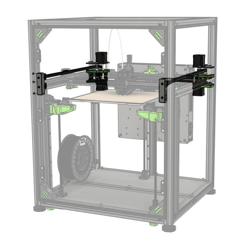 Rat Rig V-Core 4.0 IDEX printer official build-guide CAD rendering