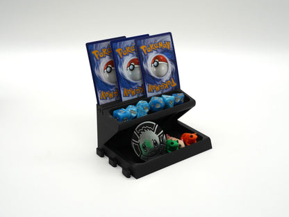 Accessory Token and Card Tray Tabletop Game Station Modular Add-On | Dice Tower | Board Game Organizer Tokens Cards DnD | WyldForm SpaceBar