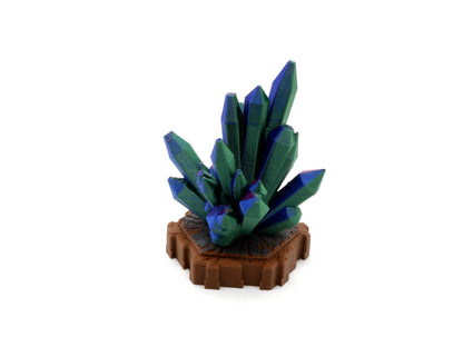 Crystals Hero Scape Single Hex Obstacle | Tabletop Terrain Hex Pieces | Paintable Miniature Board Game | DnD Role Play Game Upgrade Tile
