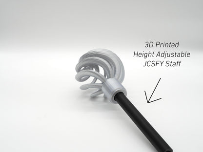 Sphynx Cat Head Staff Topper for Cosplay Wizard Druid Witch | Fantasy Feline Cane Kit Kitten Egypt | 3D Printed Magical Accessory by JCSFY