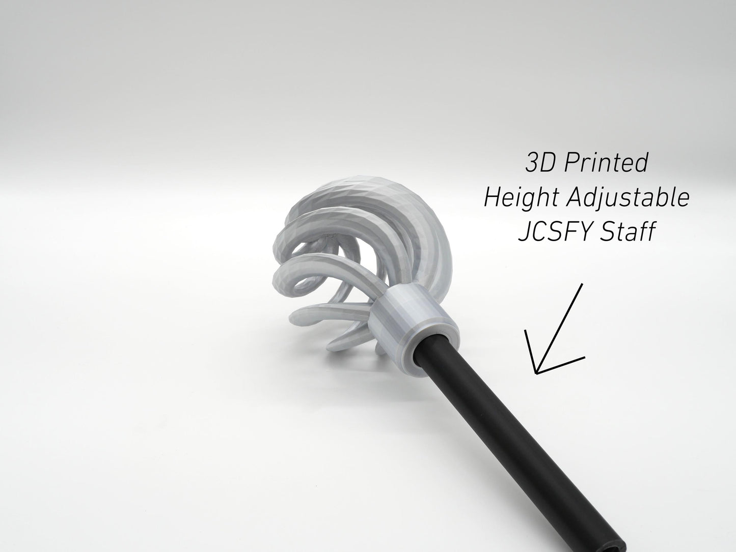 Tentacle Staff Kit for Cosplay DnD Sea Wizard Eldritch Kraken Ocean | Octopus Suction Topper Water Bender | 3D Printed Modular Cane by JCSFY