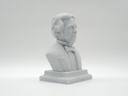 Michael Faraday Life Size Bust – 3D Printed Science Sculpture – Historical Physicist Statue – Unique Science Gift – Home or Classroom Decor