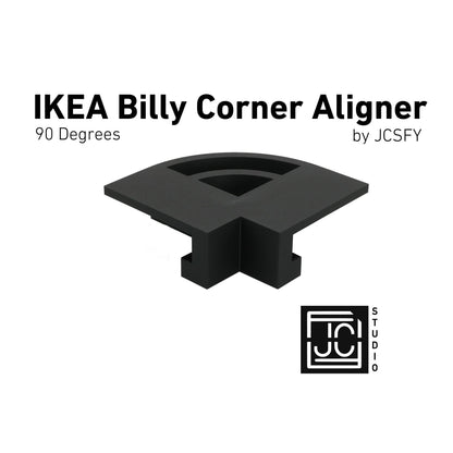 IKEA Billy Bookshelf 90 Degree Corner Hook Clip Aligner Shelves White Black Dark Gray Walnut IKEA Billy Easy Pressure Fit Tool No Screw