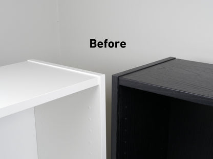 IKEA Billy Bookshelf 90 Degree Corner Hook Clip Aligner Shelves White Black Dark Gray Walnut IKEA Billy Easy Pressure Fit Tool No Screw