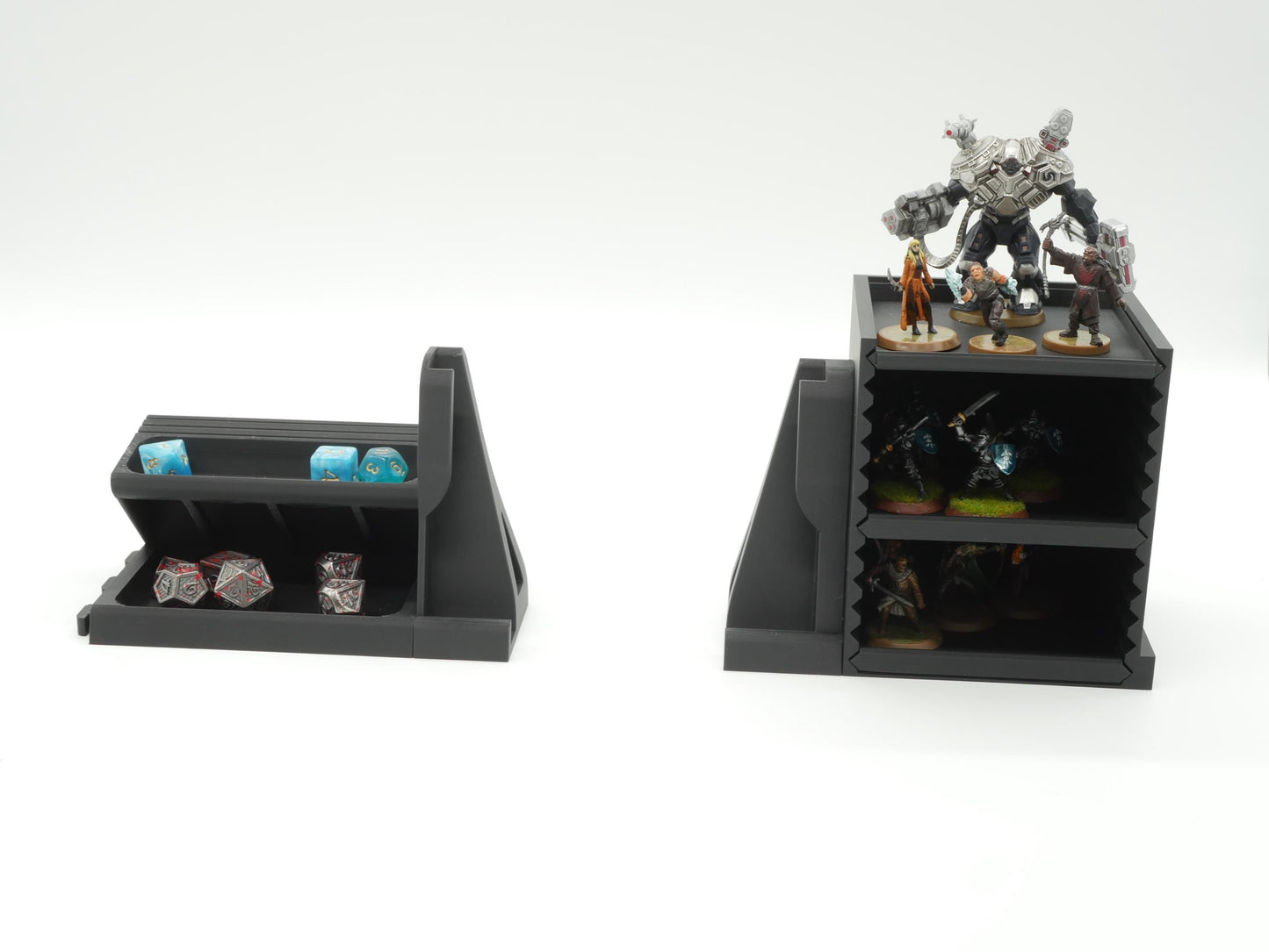 Tablet Stand Tabletop Game Station Modular Add-On Adjustable | Dice Tower | Board Game Organizer Tokens and Cards DnD | WyldForm SpaceBar