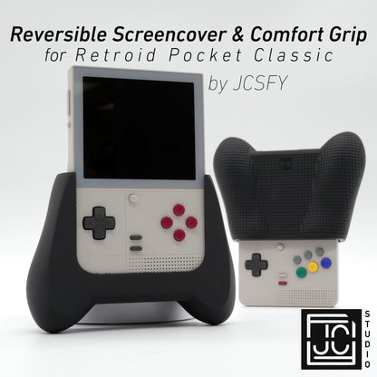 Retroid Pocket Classic Reversible Screen Cover Comfort Grip Felt Screen Protector | Gaming Handheld Protection with Textured Pattern