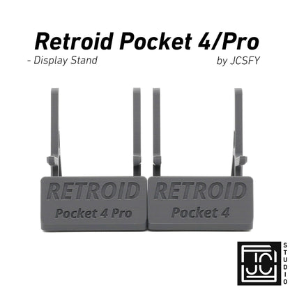 Display Stand for Retroid Pocket 4 / 4 Pro with Charging Space | Dock Shelf Unit Gaming Retro Device Compatible with JCSFY Grips