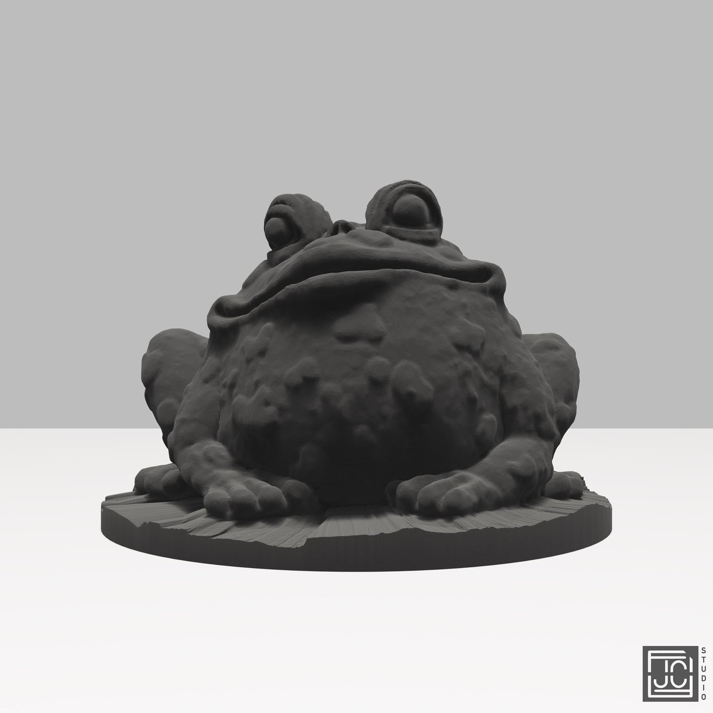 Garden Toad Figurine - Whimsical Outdoor Decor - Realistic Amphibian Sculpture - JCSFY 3D Printed