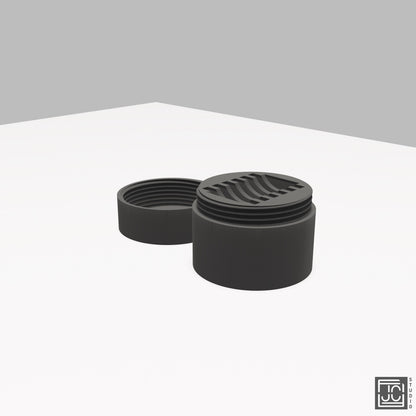 Memory Card Holder - Black Plastic - Compact Storage Solution for 6 Cards with Screw-On Lid - JCSFY 3D Printed