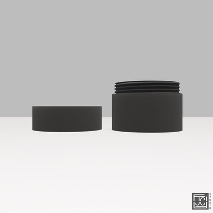 Memory Card Holder - Black Plastic - Compact Storage Solution for 6 Cards with Screw-On Lid - JCSFY 3D Printed