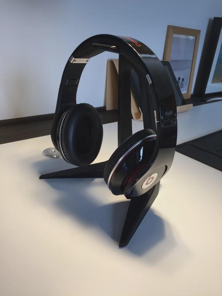 Headphone Stand - Modern Desk Organizer - Easy Print - JCSFY 3D Printed