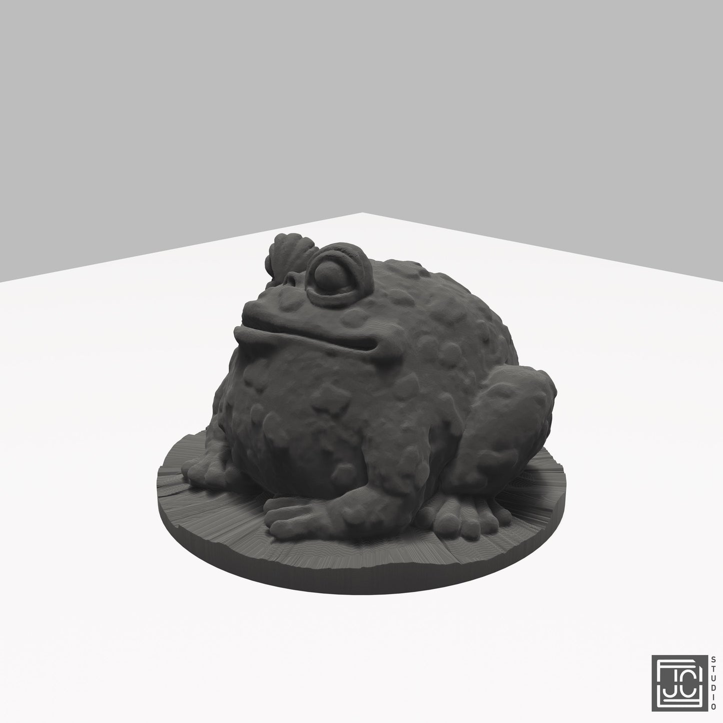 Garden Toad Figurine - Whimsical Outdoor Decor - Realistic Amphibian Sculpture - JCSFY 3D Printed
