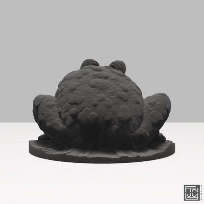 Garden Toad Figurine - Whimsical Outdoor Decor - Realistic Amphibian Sculpture - JCSFY 3D Printed