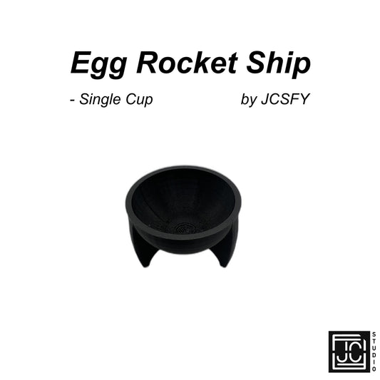 Rocket Egg Cup - Space Themed Breakfast Accessory - Fun Kitchen Decor - JCSFY 3D Printed