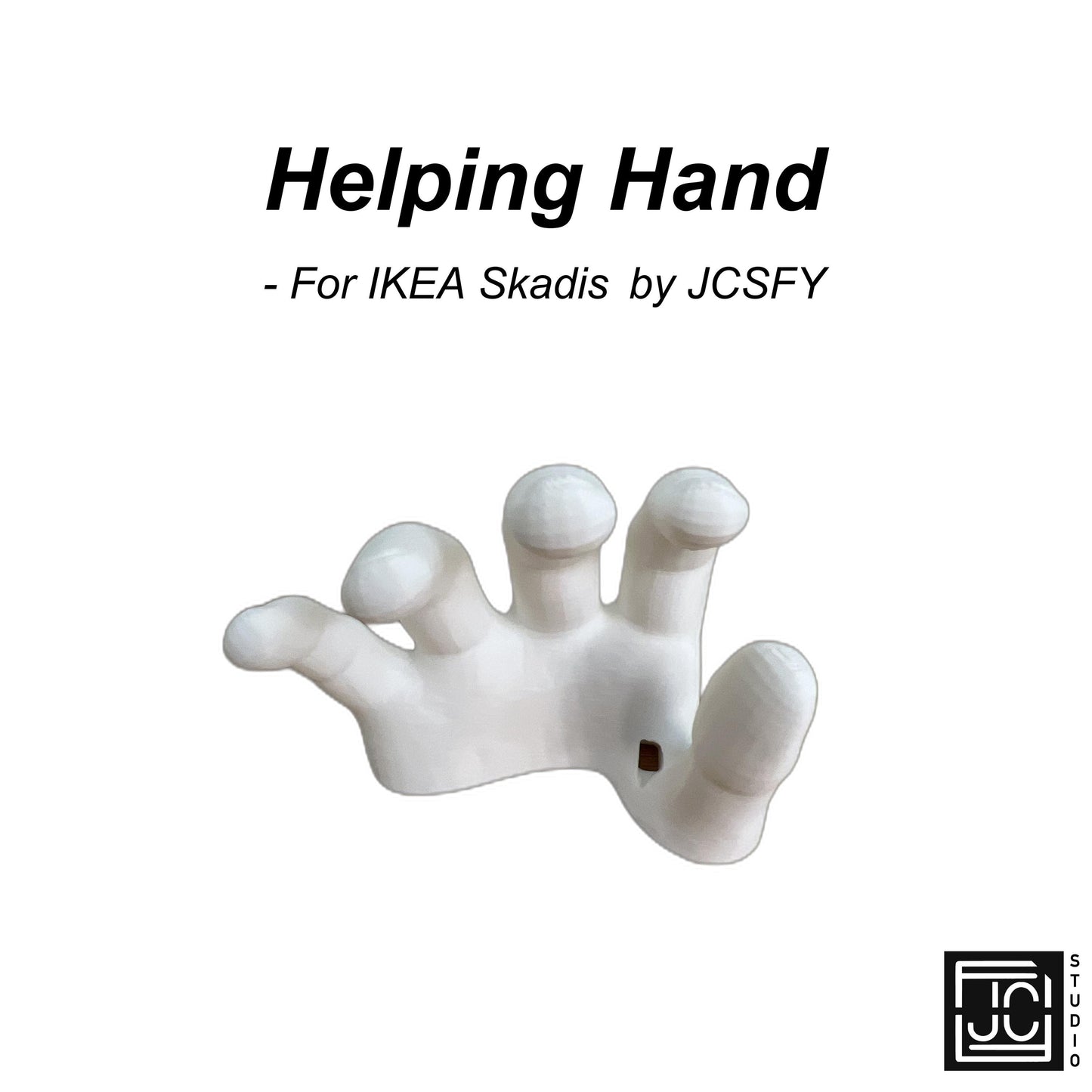 Helping Hand for IKEA Skadis Tool Holder - Unique Clip On Hand Peg Board - JCSFY 3D Printed