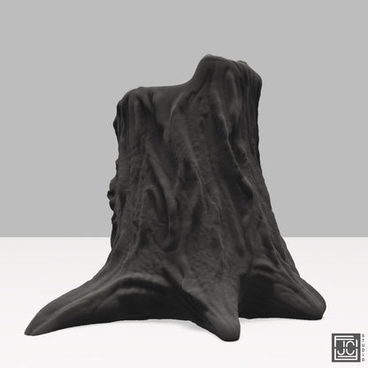 Tree Stump Plant or Pencil Holder - Nature Inspired Desk Organizer - Rustic Wood Design Home Garden Inspired - JCSFY 3D Printed