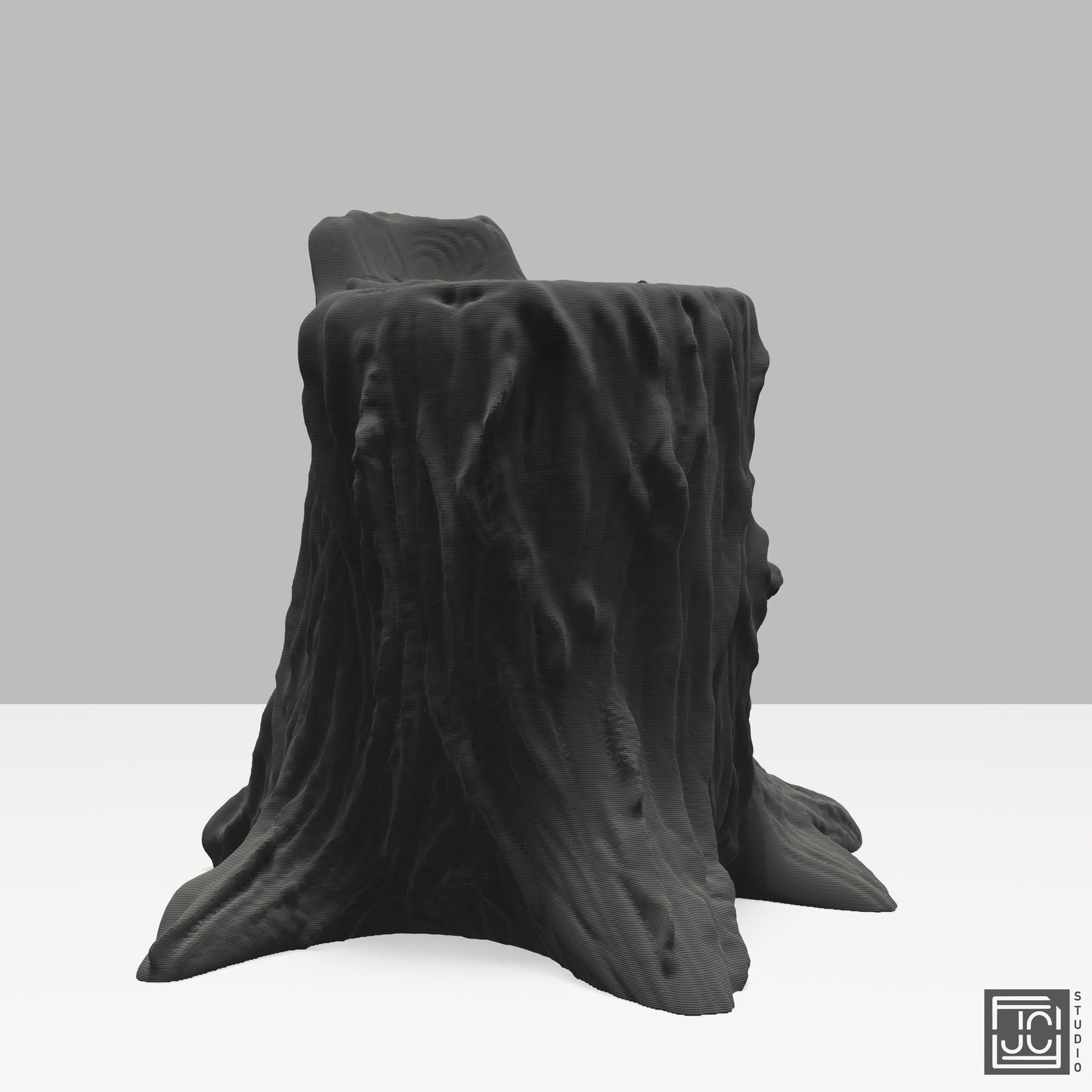 Tree Stump Plant or Pencil Holder - Nature Inspired Desk Organizer - Rustic Wood Design Home Garden Inspired - JCSFY 3D Printed